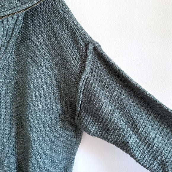 Universal Thread Mock Neck Quarter Zip Sweater Women’s XL Teal Cozycore Knit - Picture 7 of 11